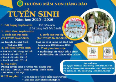 TUYỂN SINH NĂM HỌC 2025 - 2026