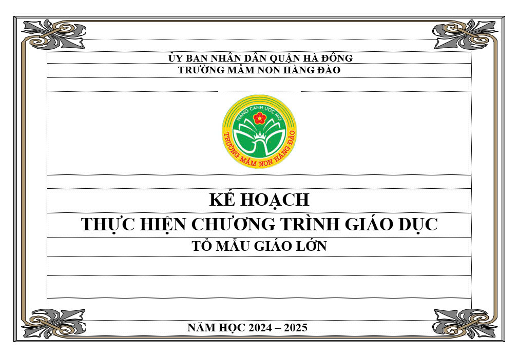 bìa kế hoạch tổ